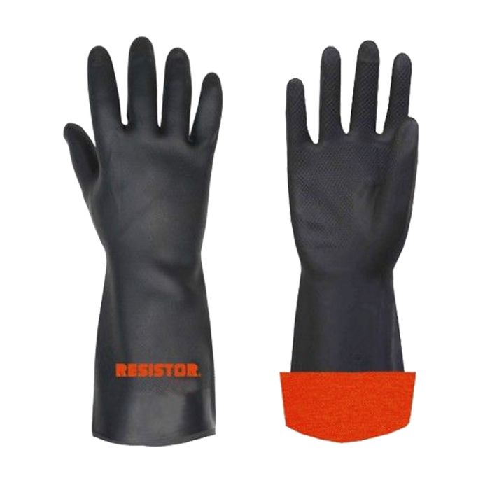 Guante Albañil Reforzado Negro- Naranjo RESISTOR